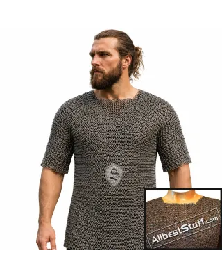 Medium Chest 33 Circumference Chain Mail Shirt Half Sleeve