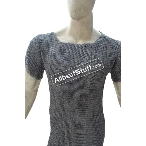 Copper Riveted Chainmail Flat Ring 6mm Chest 41 inches