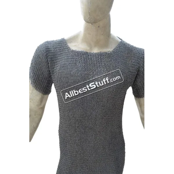 Copper Riveted Chainmail Flat Ring 6mm Chest 41 inches