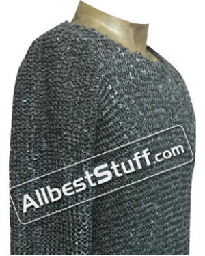 Extra Large 55 Chest long length Round Riveted 6 MM Maille