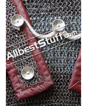 Round Riveted 6 MM Roman Hamata Chain Mail Chest 48