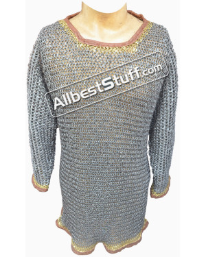 Full Round Riveted 8 mm Chain Maille Byrnie Chest 50