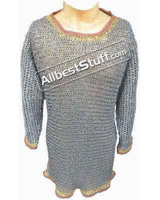 Full Round Riveted 8 mm Chain Maille Byrnie Chest 50