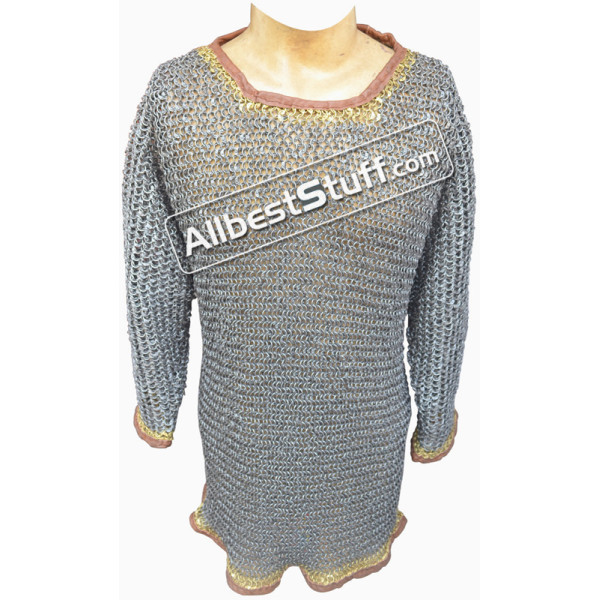 Full Round Riveted 8 mm Chain Maille Byrnie Chest 50