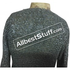Half Sleeve 6 MM Chain Mail Shirt Round Riveted Chest 36