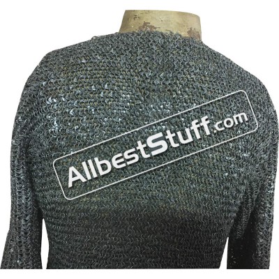 Half Sleeve 6 MM Chain Mail Shirt Round Riveted Chest 36