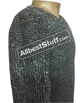 Long Length Dense Chain Mail 6 MM Full Round Riveted Chest 50