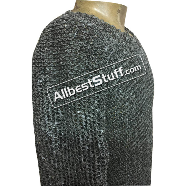 Long Length Dense Chain Mail 6 MM Full Round Riveted Chest 50