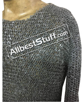 Smaller Round Ring Medieval Chain Mail Hauberk Large Chest 56