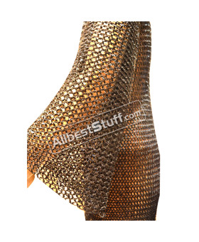 Medieval Steel Strong Chain Maille Round Washer Hauberk Chest 50