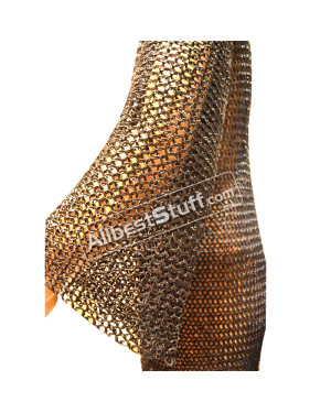 Medieval Steel Strong Chain Maille Round Washer Hauberk Chest 50