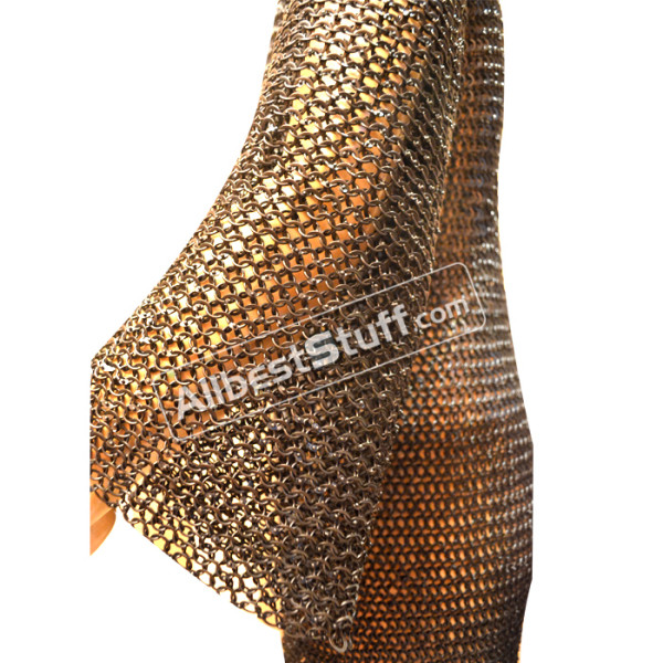Medieval Steel Strong Chain Maille Round Washer Hauberk Chest 50