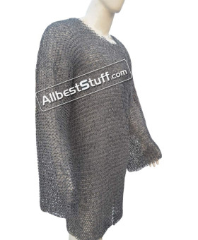 Steel Chain Mail Round Riveted XL Chest 54 Pin Riveted