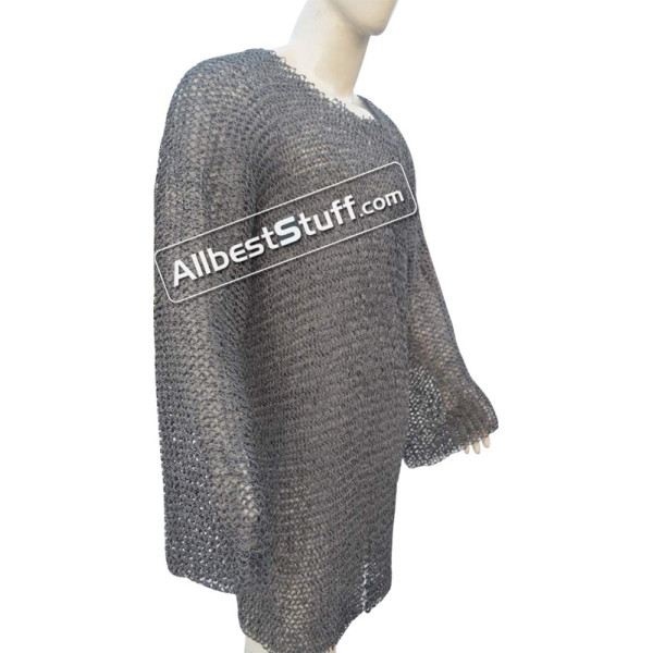 Steel Chain Mail Round Riveted XL Chest 54 Pin Riveted