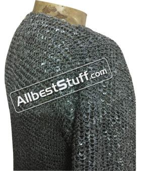 Viking Armour Small Ring 6 MM Round Dome Riveted Chest 60