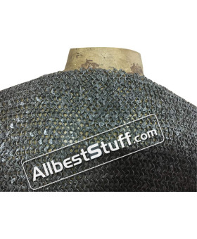 Viking Vest 6 MM Dense Chain Mail Round Riveted Chest 44