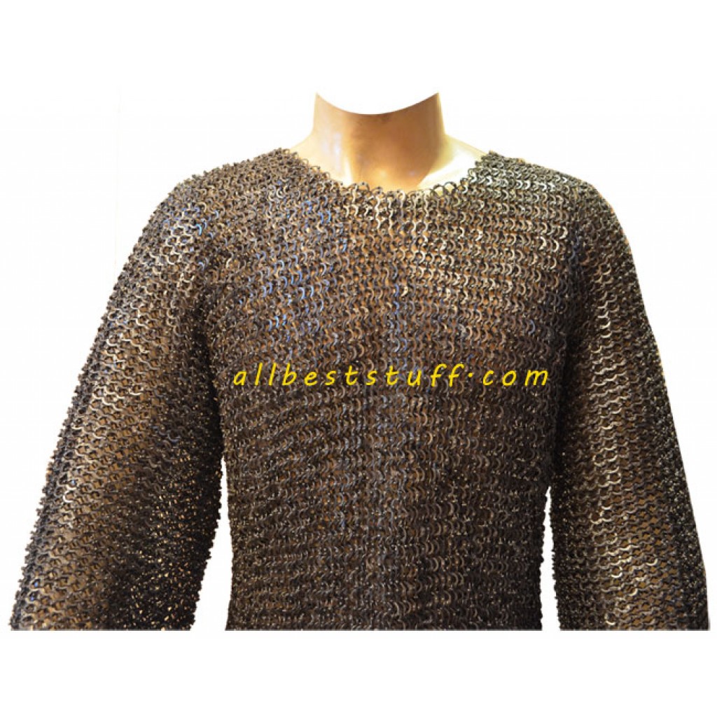 Knight Armour Chain Mail in Stinless Steel European Weave Chest 54 ...