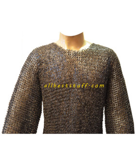 Knight Armor Chain Mail in Stainless Steel European Weave Chest 54