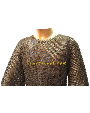 Stainless Steel Maille Armour Flat Riveted Chest Size 56