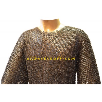 Rust Proof Maille Armour Flat Riveted XXL Chest Size 56