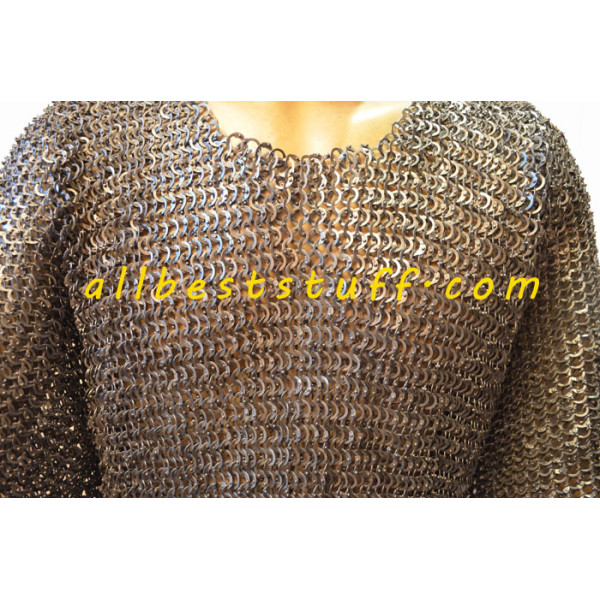 Riveted Stainless Steel Ring Chainmail Short Length Chest 36