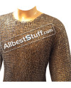 Stainless Steel Maille Hauberk Flat Riveted Chest 45 image 1
