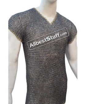 Long Length Sleeveless Rust Proof Chainmail Hauberk Chest 45