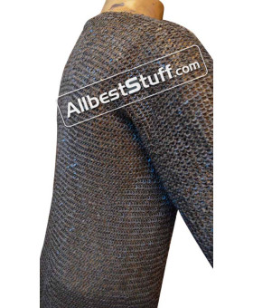 Long Sleeve 6 MM Stainless Steel Maille Large Chest 52