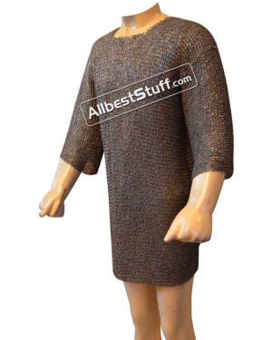 Medieval Chainmail 6 MM Rust Proof Chest 35 Full Sleeve
