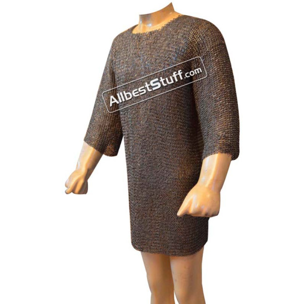 Medieval Chainmail 6 MM Rust Proof Chest 35 Full Sleeve