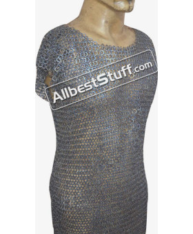 Sleeveless Chain Mail Shirt 6 MM Chest 40