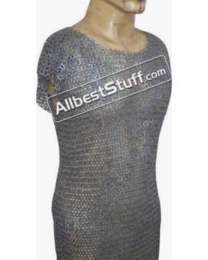 Sleeveless Chain Mail Shirt 6 MM Chest 40