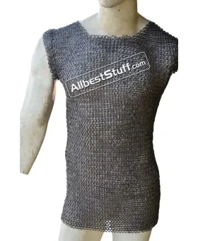 Sleeveless Rust Proof Chain Mail Shirt Chest 40