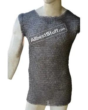 Sleeveless Rust Proof Chain Mail Shirt Chest 40