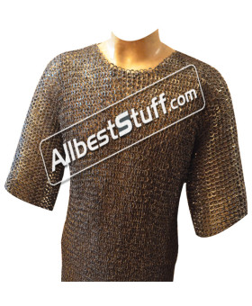 Stainless Steel Byrnie Flat Ring 18 Gauge 6 MM Chest 46