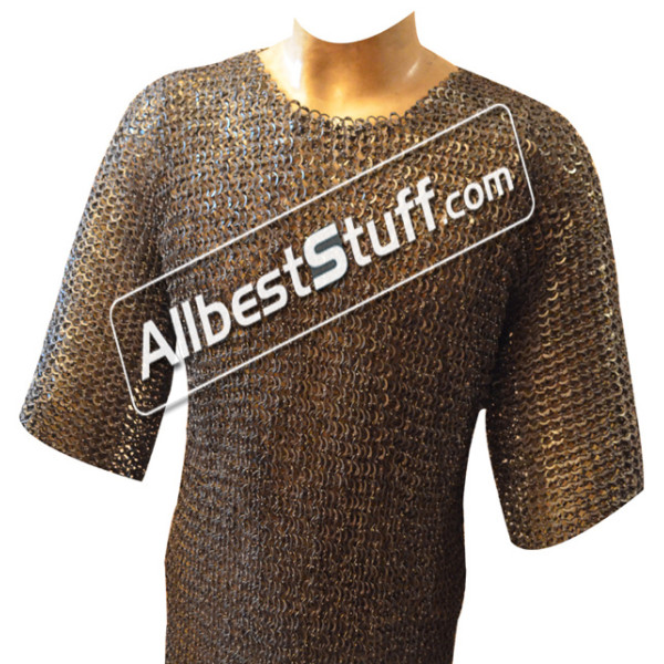 Stainless Steel Byrnie Flat Ring 18 Gauge 6 MM Chest 46