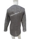 Stainless Steel Long Length Flat Riveted Chainmail Shirt Chest 56 image 1