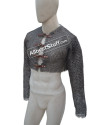 Stainless Steel Rust Proof Half Chain Mail Shirt with Fasteners image 2