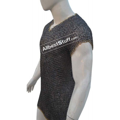 Stainless Steel Sleeveless Chainmail Vest Chest 36 inches