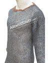 40 Chest Long Titanium Maill Shirt Full Sleeves image 2