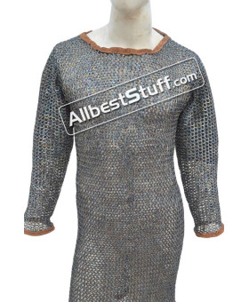 40 Chest Long Titanium Maill Shirt Full Sleeves