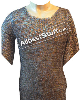 46 Chest Titanium Maille Shirt Flat Riveted