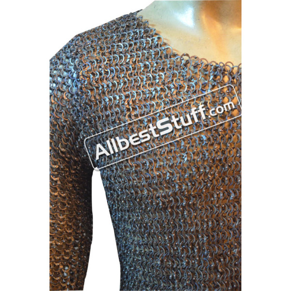 Half Sleeve Titanium Maill Hauberk Chest 40 inches