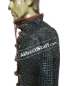 High Neck Collar Titanium Chain Mail Hauberk Front Open Chest 56 image 1