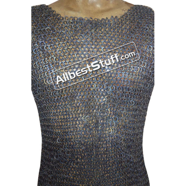 Long Length Sleeveless Titanium Maille Chest 38