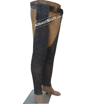 Titanium Chain Mail Chausses Length 36