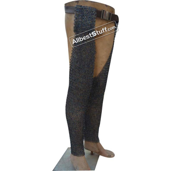 Titanium Chain Mail Chausses Length 36
