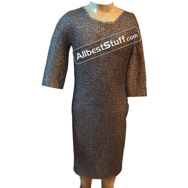 Titanium Chain Mail Shirt Chest 44 Inch Long Length