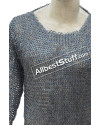Titanium Chainmail Hauberk chest 44 Flat Riveted 9 mm image 4