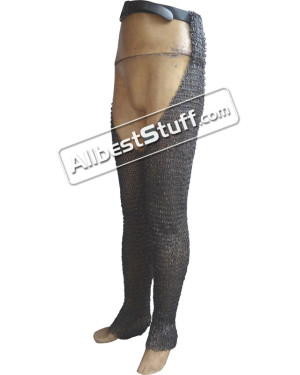 Titanium Chain Mail Chausses Long Length 44